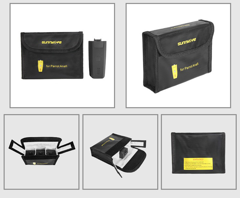 Sunnylife Li-po Battery Safe Bag for Parrot ANAFI Battery - Medium Version