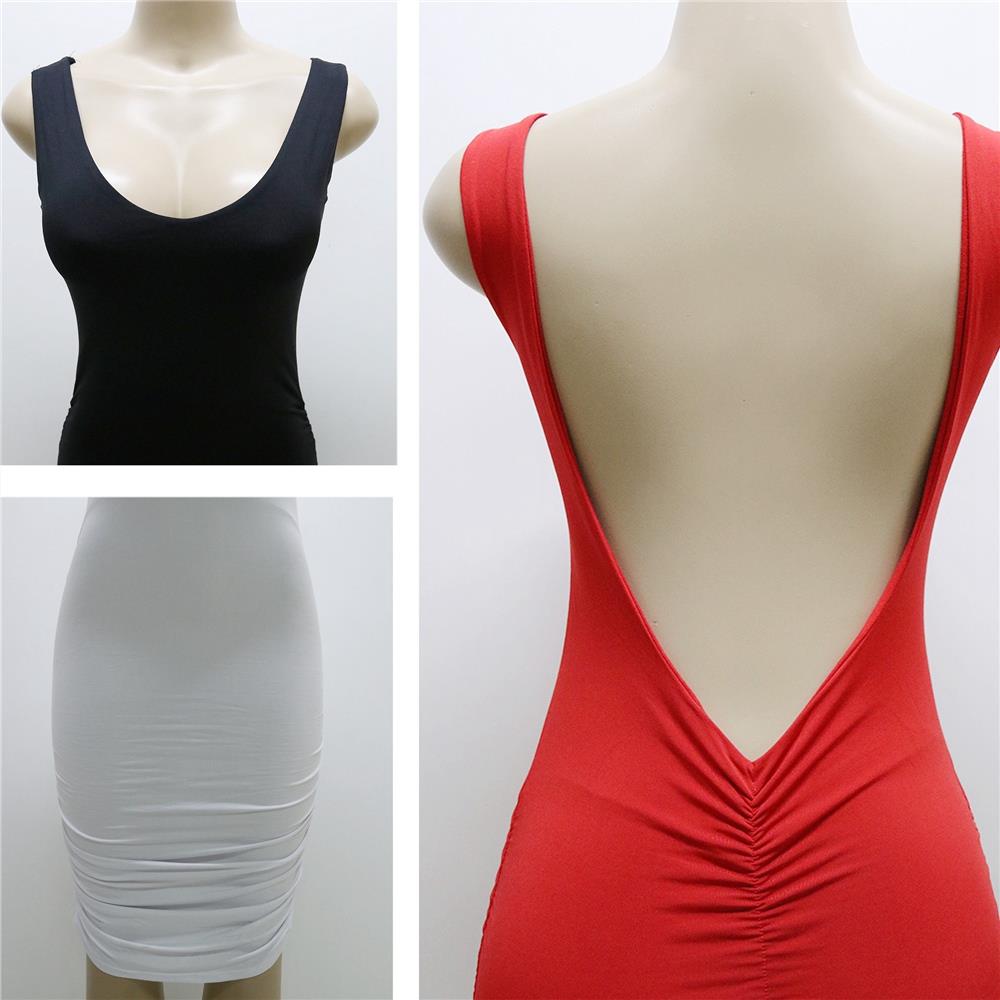 Sexy Women Bodycon Party Clubwear Party Cocktail Evening Dress UX4081 Size M - Red