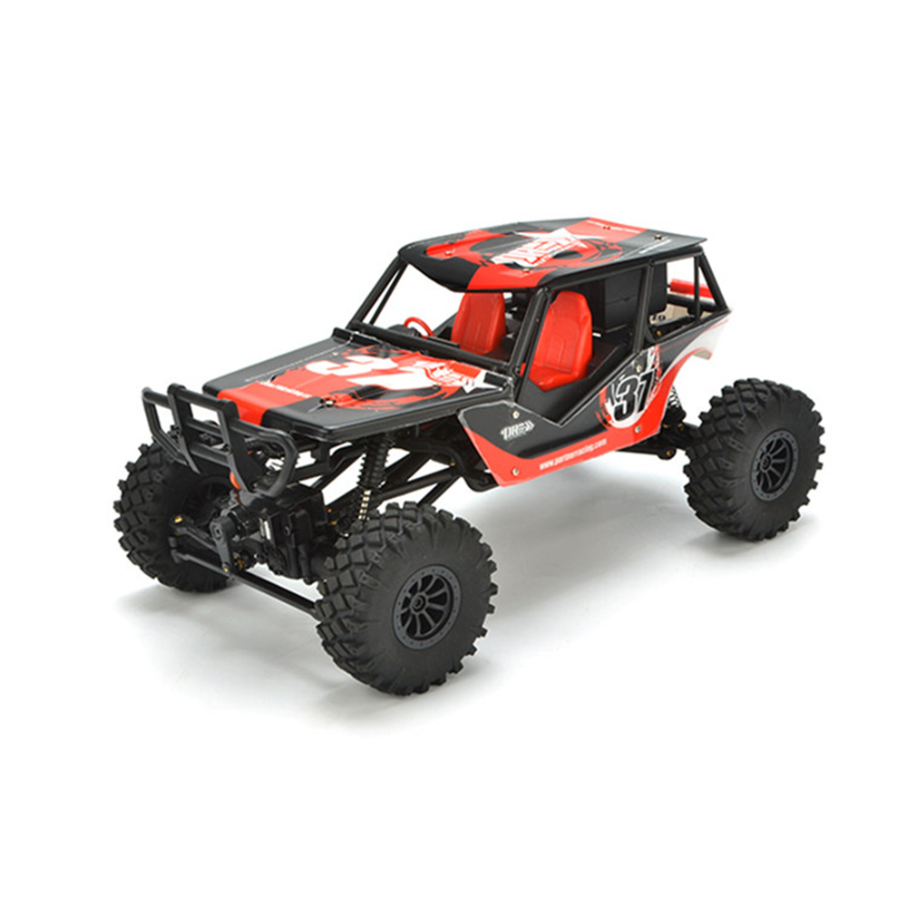 PRC QX-4 2.4G 1:18 4WD Brushed RC Climbing Car with LCD Display Engine Sound Simulation System RTR - Blue