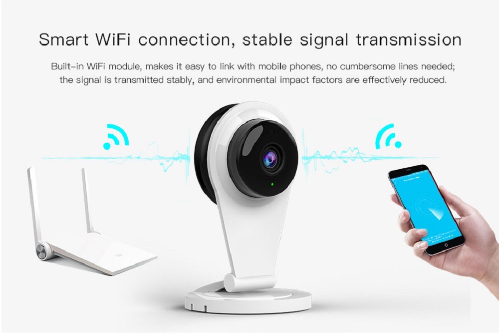 Vstarcam G96 720P WiFi IP Camera Motion Dectection 1MP IR-CUT Infrared Night Vision Security Camera - White UK Plug