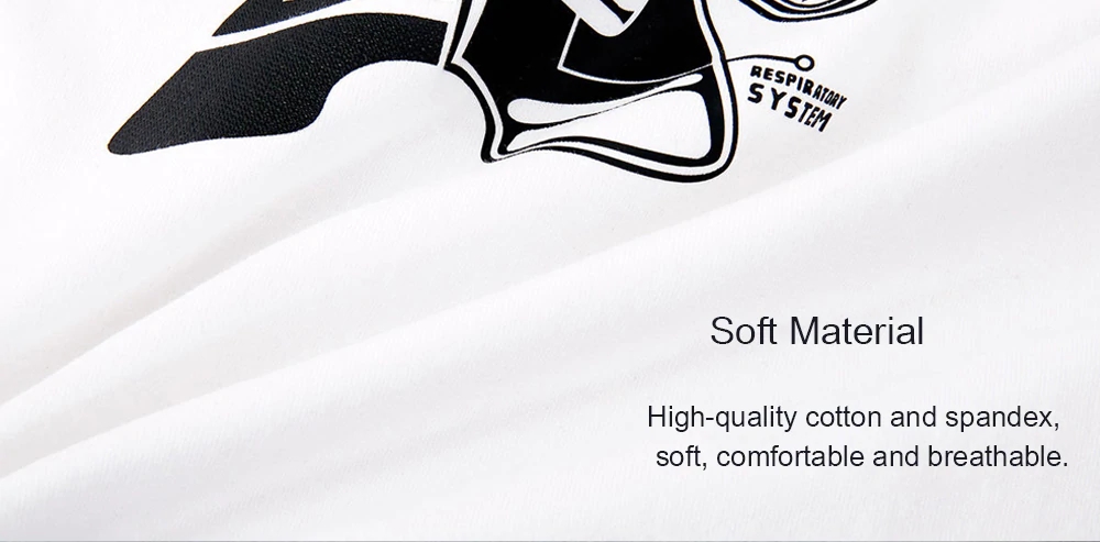 Xiaomi Leisure Cartoon Mitu Printed Short Sleeve T-shirt for Summer Size 2XL - Black