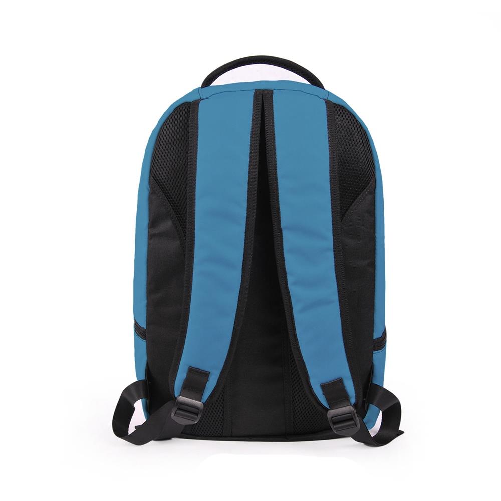 3D Creative Printed Rude Cat Pattern Men And Women Rucksack Travel Satchel Backpack - Blue