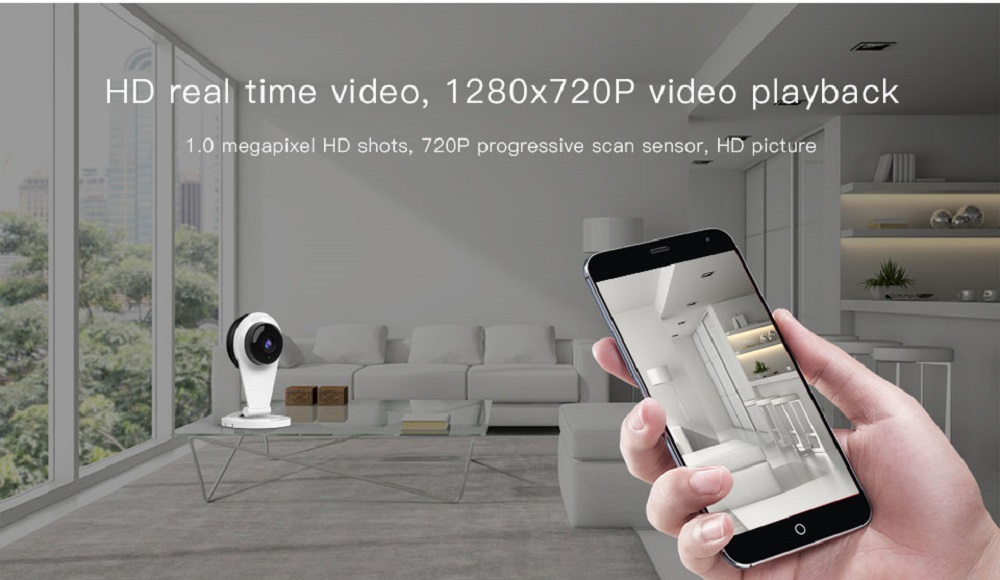 Vstarcam G96 720P WiFi IP Camera Motion Dectection 1MP IR-CUT Infrared Night Vision Security Camera - White UK Plug