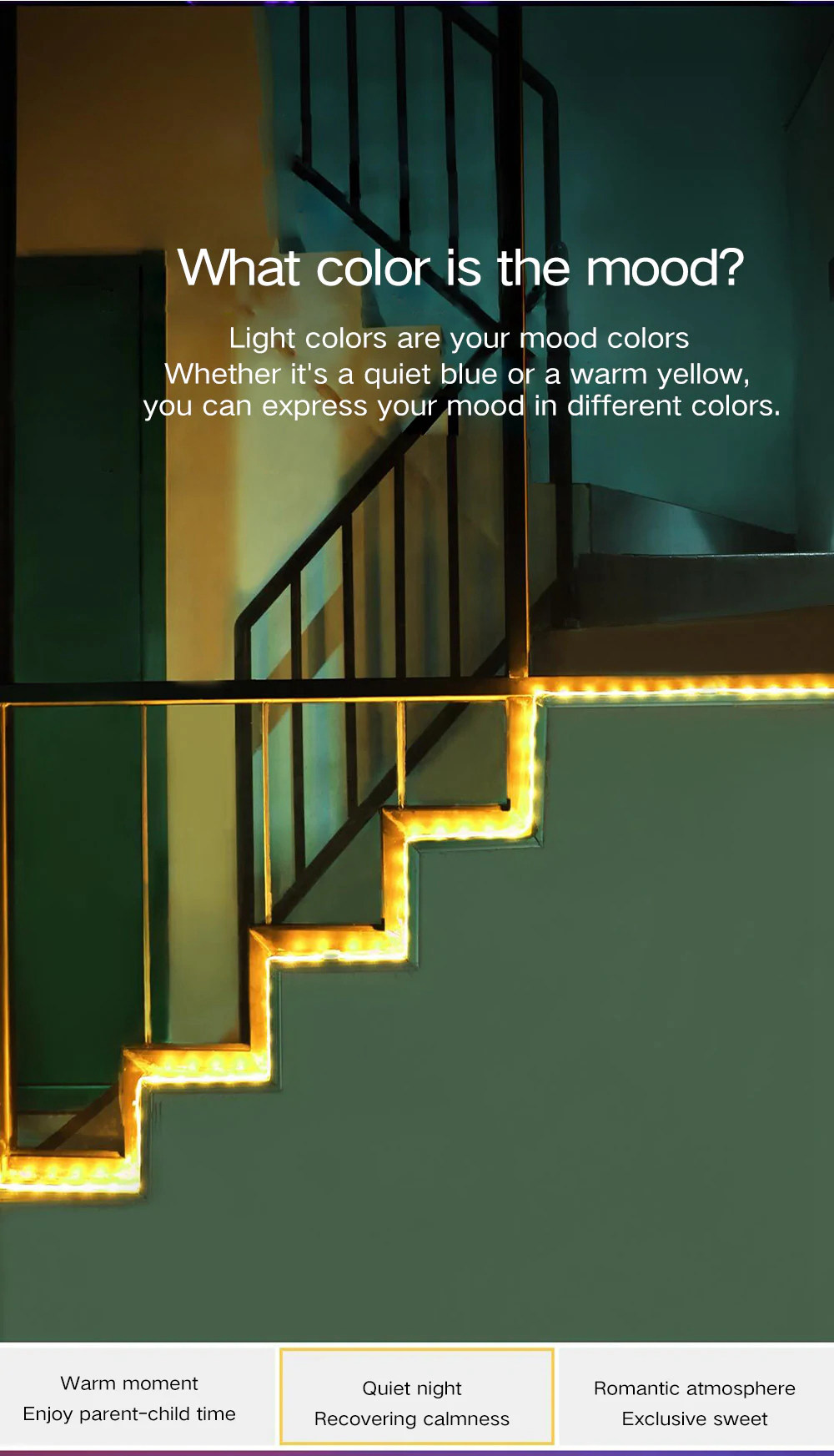 Original Xiaomi Yeelight Smart Light Strip Extension Version RGB 2M 16 Million Colors WiFi Intelligent Scenes Upgrade Version - White