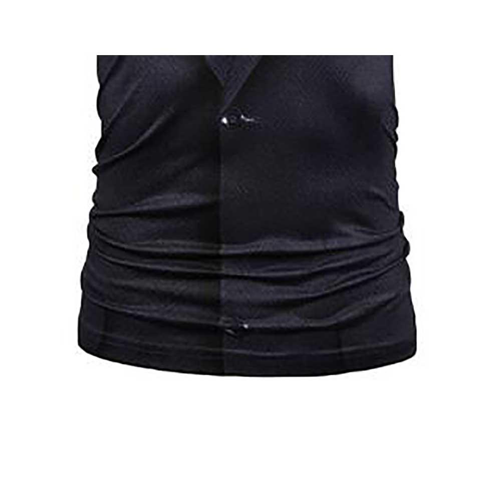 3D Printed Formal Tie Suit Pattern Men's Summer Unisex Short Sleeve T-shirt Size L - Black