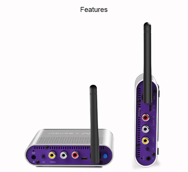 Measy AV240 2.4GHz Wireless Audio/Video Sender Transmitter and Receiver 1312FT/400M