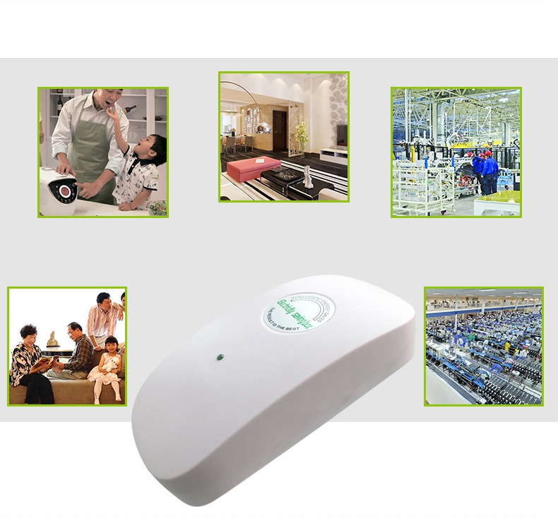 Home Intelligent Digital Power Electricity Saving Box Saving Automatic Voltage Regulator - White