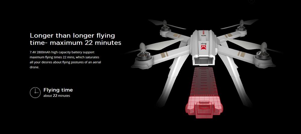 MJX Bugs 3 B3 Pro 5G C6000 1080P WiFi FPV GPS Brushless RC Drone with Independent ESC Follow Me Mode - Two Battery