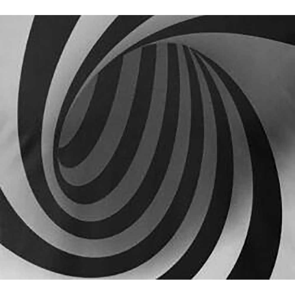 3D Digital Printed Space Hypnosis Swirl Pattern Men's Summer Unisex Short Sleeve T-shirt Size 3XL - Gray