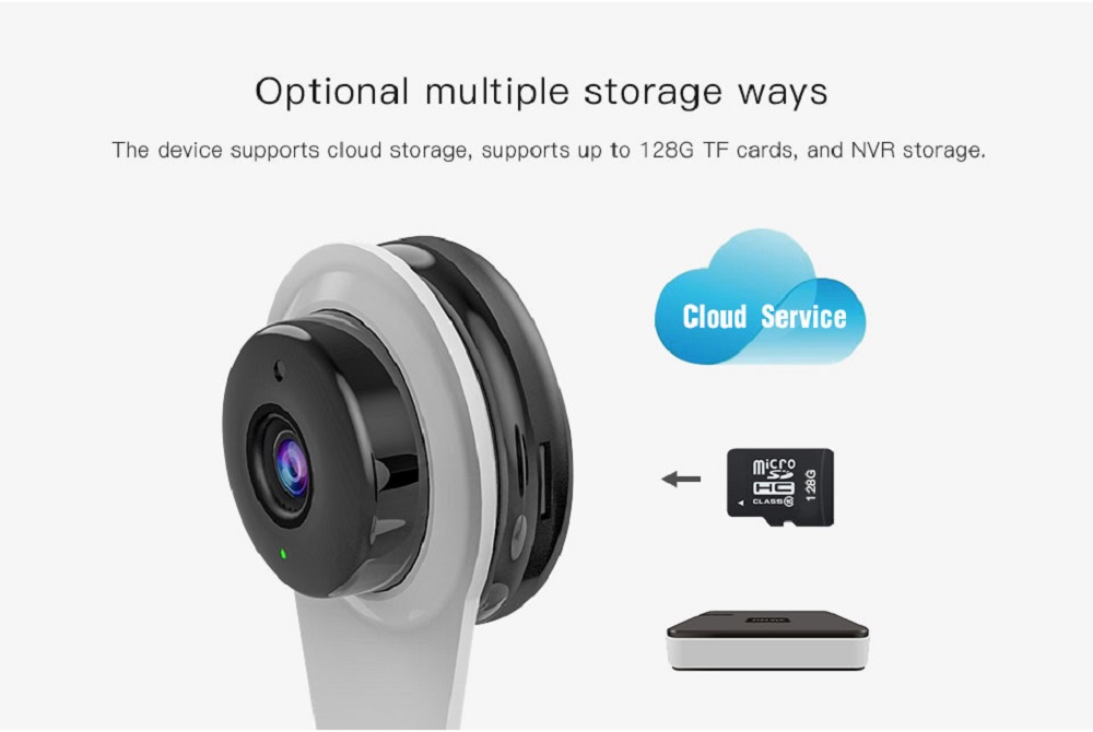 Vstarcam G96 720P WiFi IP Camera Motion Dectection 1MP IR-CUT Infrared Night Vision Security Camera - White UK Plug