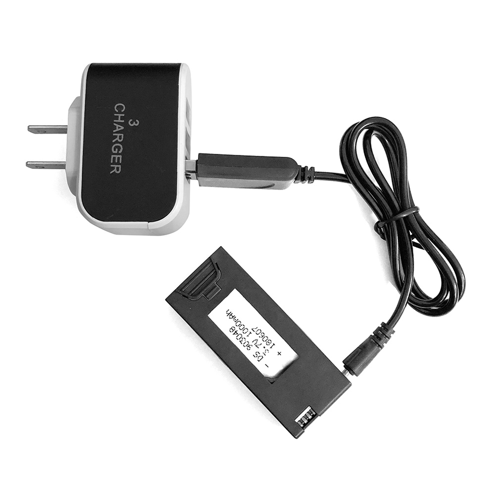 REDPAWZ R020 BLAST RC Drone Battery Charger Set 3.7V 1000mAh Battery + USB Charger
