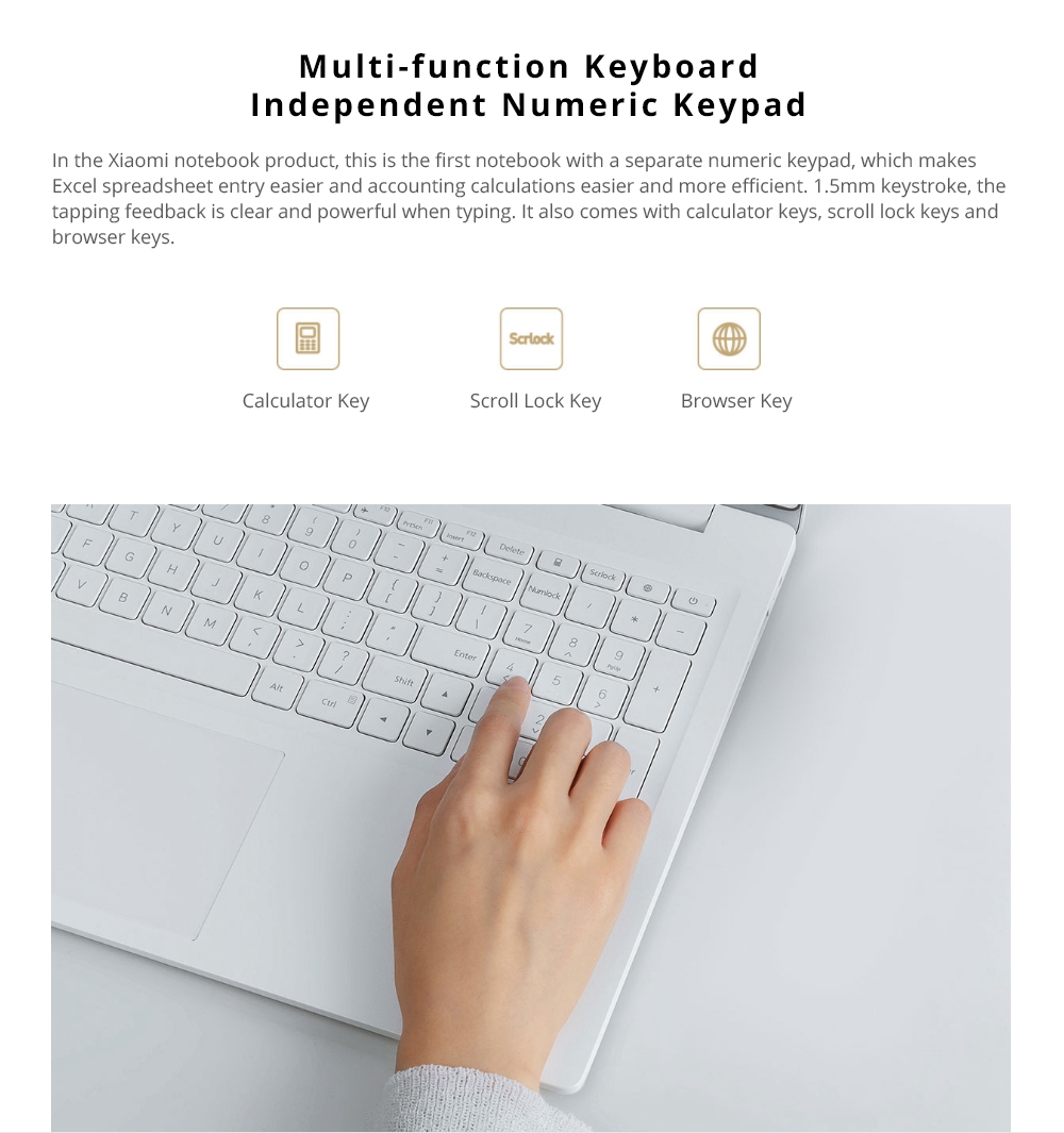 Xiaomi Mi Notebook Intel Core i5-8250U Quad-Core 15.6" FHD Screen 1920*1080 GeForce® MX110 2GB DDR5 4GB DDR4 128GB SSD 1TB HDD - Dark Grey