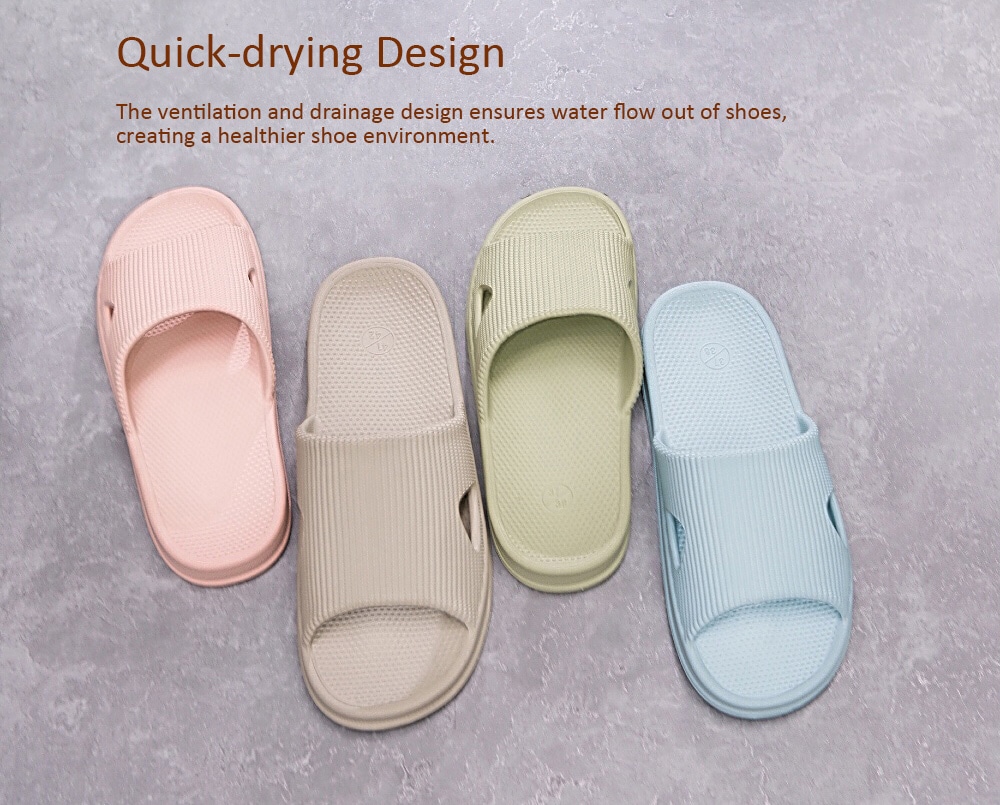 Xiaomi One Cloud Soft Home Bathroom Antiskid Slippers - Green 250MM Size(39-40)