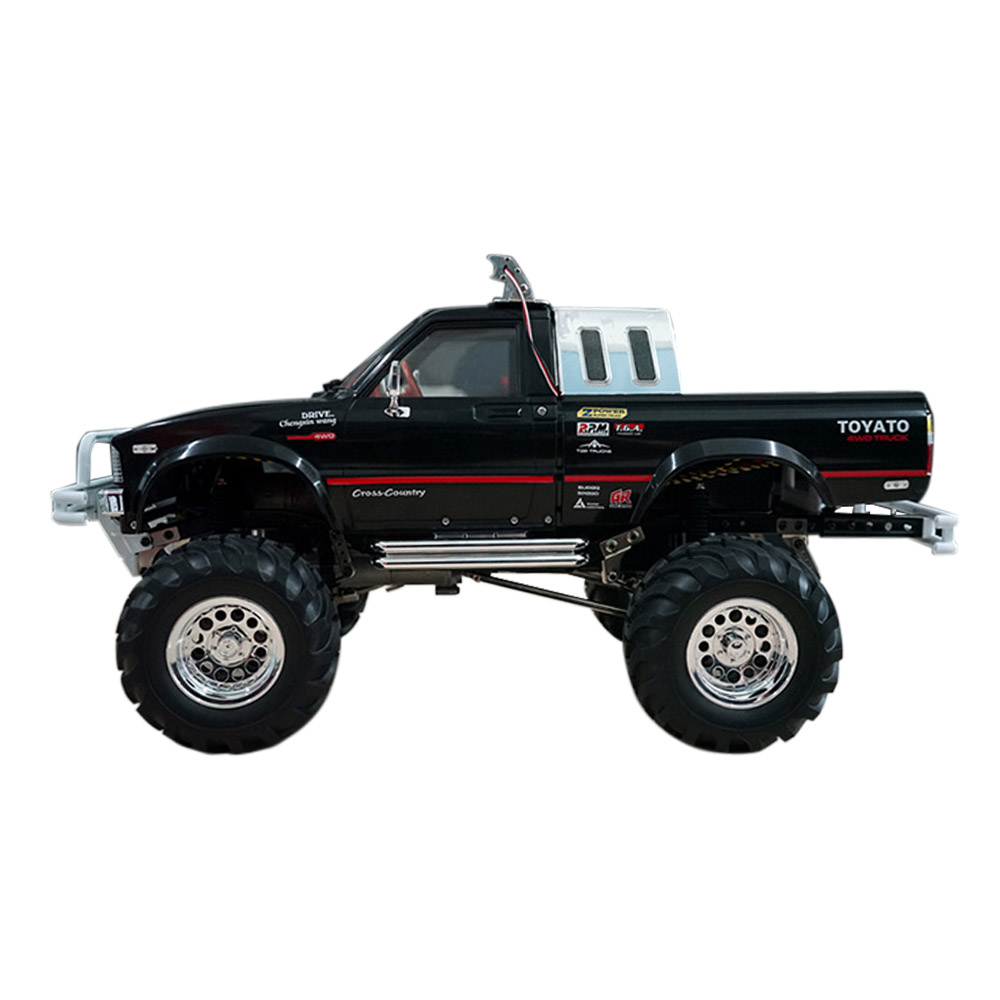 HG P407A 2.4G 1:10 4WD Brushed Off-road RC Climbing Car for TOYATO Pickup Truck Kit - Black