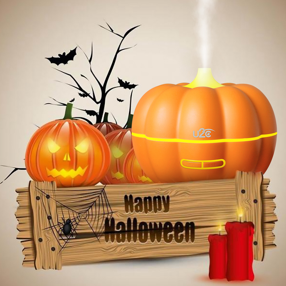 U2C Multi-function Essential Oil Diffuser LED Nursery Light 350ml with 7 Colors for Children Home Yoga Office - Yellow