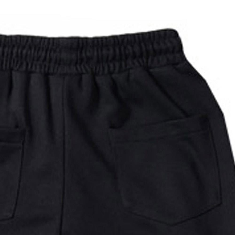 Men's Fashion Casual Loose Chemical Fiber Cotton Striped Comfortable Ankle Banded Pants GH-CR126 Size XL - Red + Black