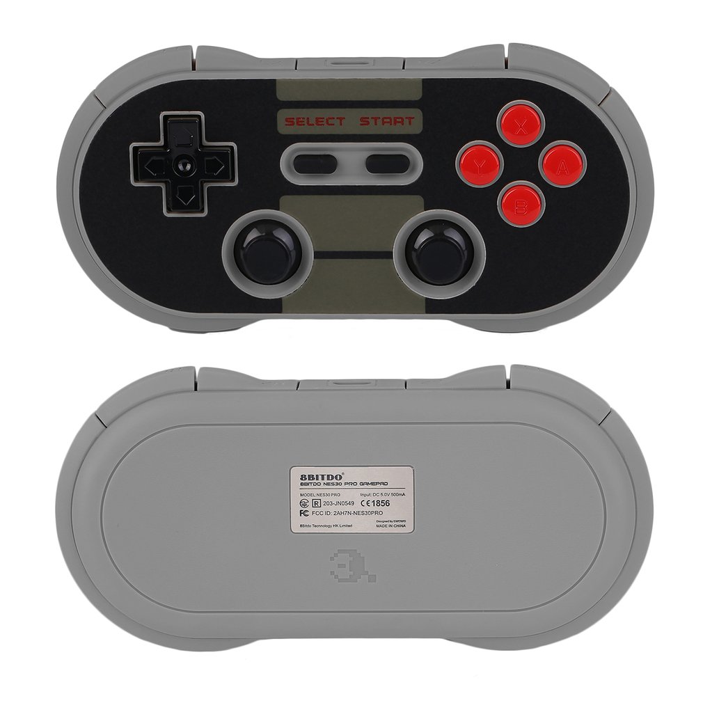 8Bitdo NES30 PRO Gamepad Bluetooth Wireless Portable Game Controller Full Buttons - Deep Gray