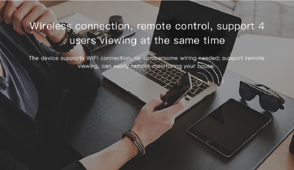 Vstarcam G96 720P WiFi IP Camera Motion Dectection 1MP IR-CUT Infrared Night Vision Security Camera - White UK Plug