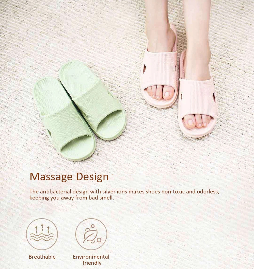 Xiaomi One Cloud Soft Home Bathroom Antiskid Slippers - Green 250MM Size(39-40)