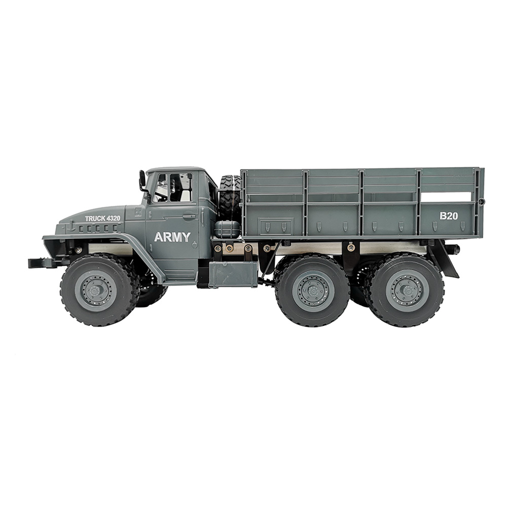 MZ YY2004 RC Car 2.4G 1:12 6WD Brushed Off-road Military Truck RTR - Army Green