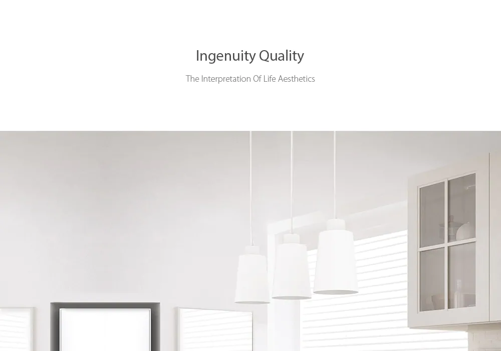 Xiaomi Yeelight Moonlight Chandelier Kit with Yeelight E27 Blub Triple Insulated Metal Lamp Body Restaurant Ceiling Light -White