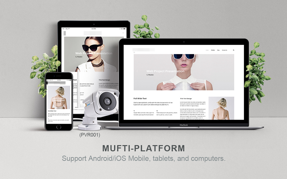 ESCAM PVR001 ONVIF HD 720P IP Camera P2P Day Night Vision Motion Detectio Private Cloud Water Resistant Security - White/UK Plug