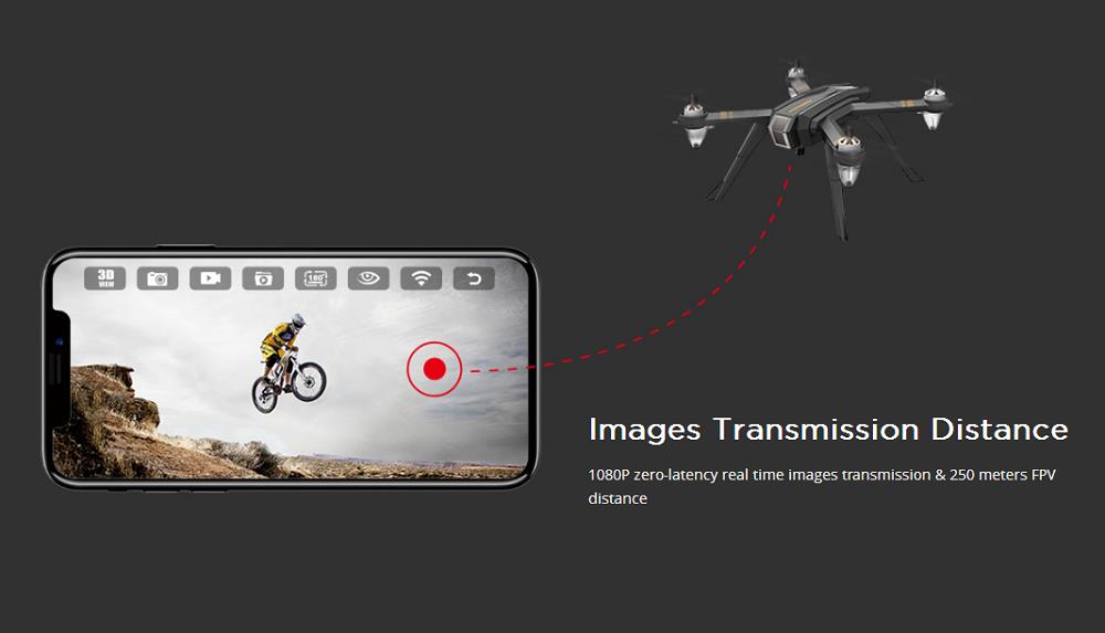 MJX Bugs 3 B3 Pro 5G C6000 1080P WiFi FPV GPS Brushless RC Drone with Independent ESC Follow Me Mode - Two Battery