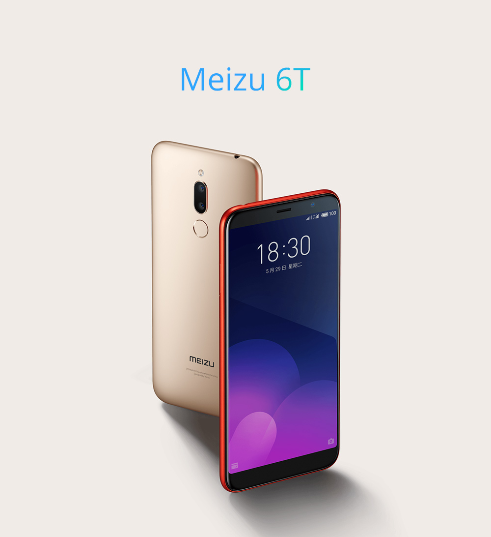 Meizu 6T 5.7 Inch 4G LTE Smartphone MTK6750 4GB 32GB 13.0MP+2.0MP Dual Rear Cameras Flyme 6 Full Screen Touch ID Infrared - Red
