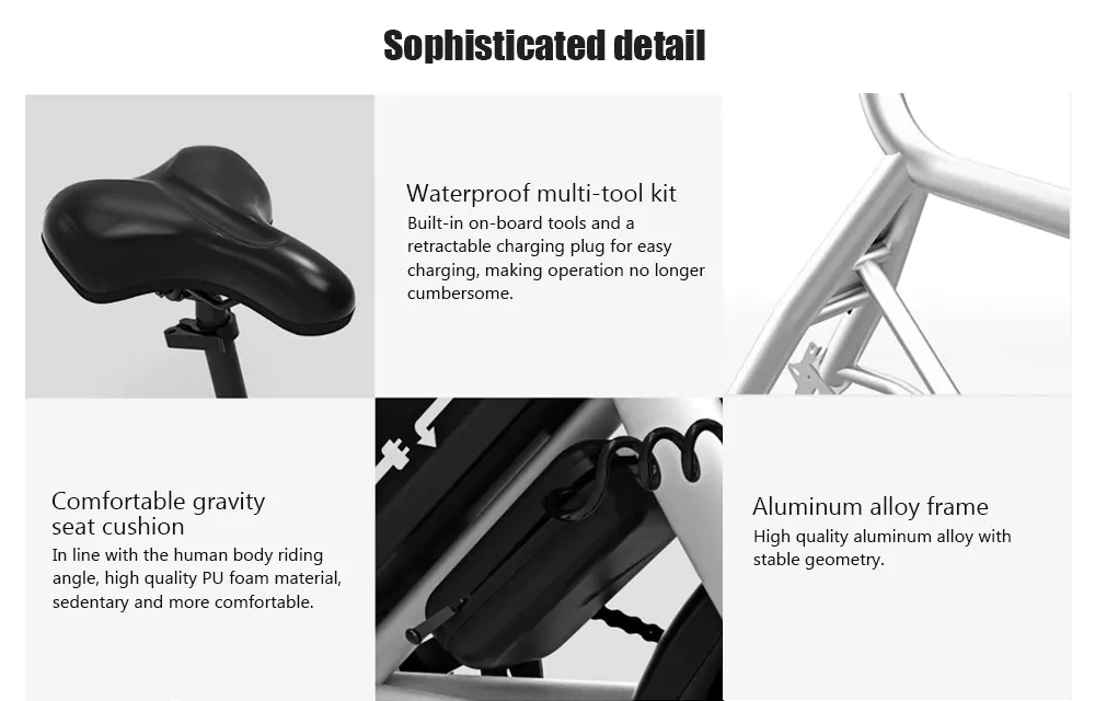 Xiaomi HIMO Portable Folding Electric Moped Bicycle Ergonomic Design Multi-mode Riding - Orange