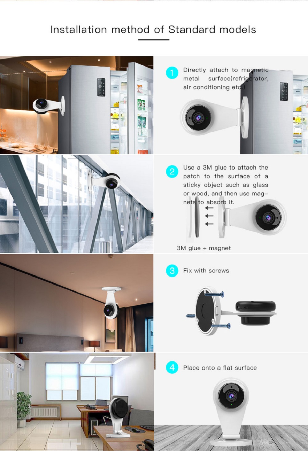 Vstarcam G96 720P WiFi IP Camera Motion Dectection 1MP IR-CUT Infrared Night Vision Security Camera - White UK Plug