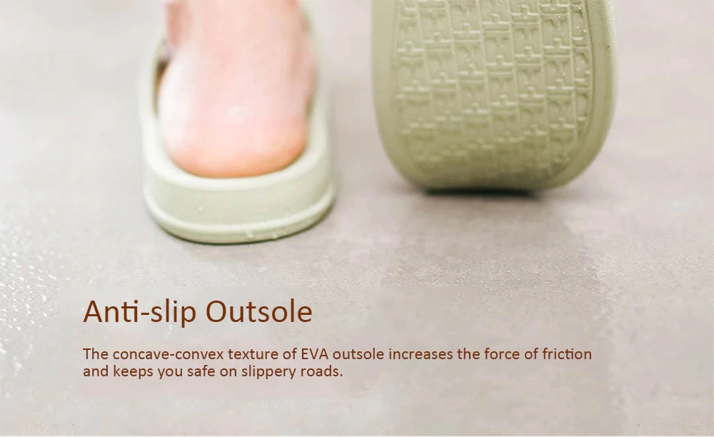 Xiaomi One Cloud Soft Home Bathroom Antiskid Slippers -Black 270MM Size(41-42)