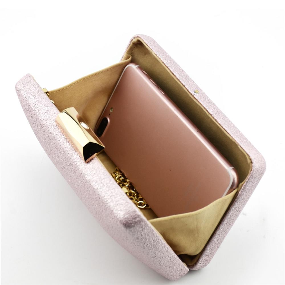 Women Handbag Party Evening Clutch Bag Wallet Purse Messenger Phone Bag HS035 - Purple