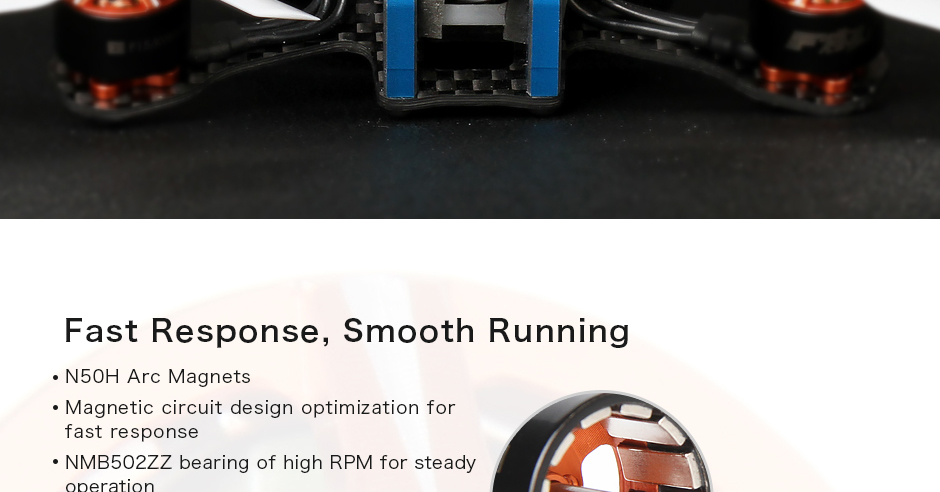 T-motor F10 7500KV 2-3S Brushless Motor for FPV Racing Drone