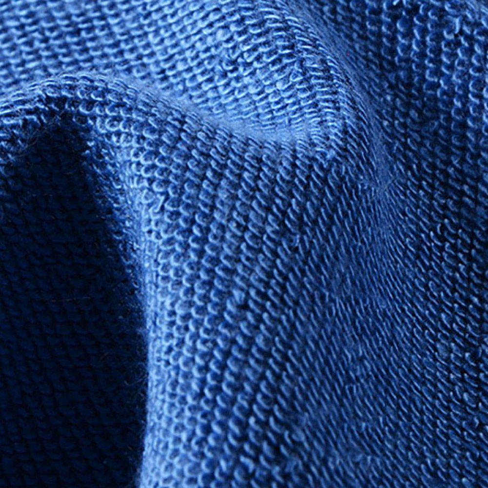 Men's Fashion Casual Loose Chemical Fiber Cotton Striped Comfortable Ankle Banded Pants Size XXL - Blue