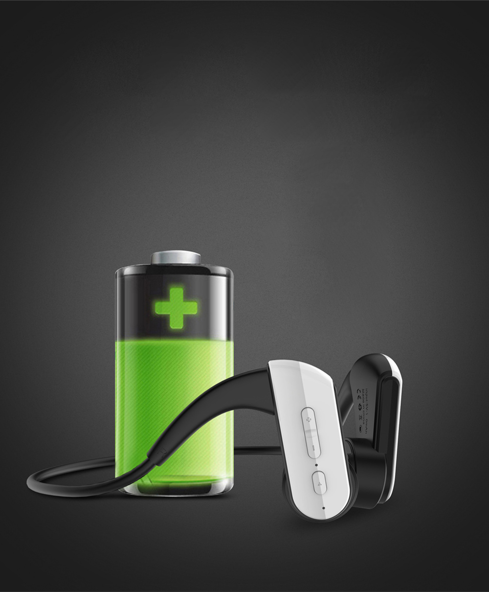 Bone Conduction Bluetooth Sports Wireless Earphones Open Ear Headset Water Resistant with Noise Reduction Microphone Headphones-Black