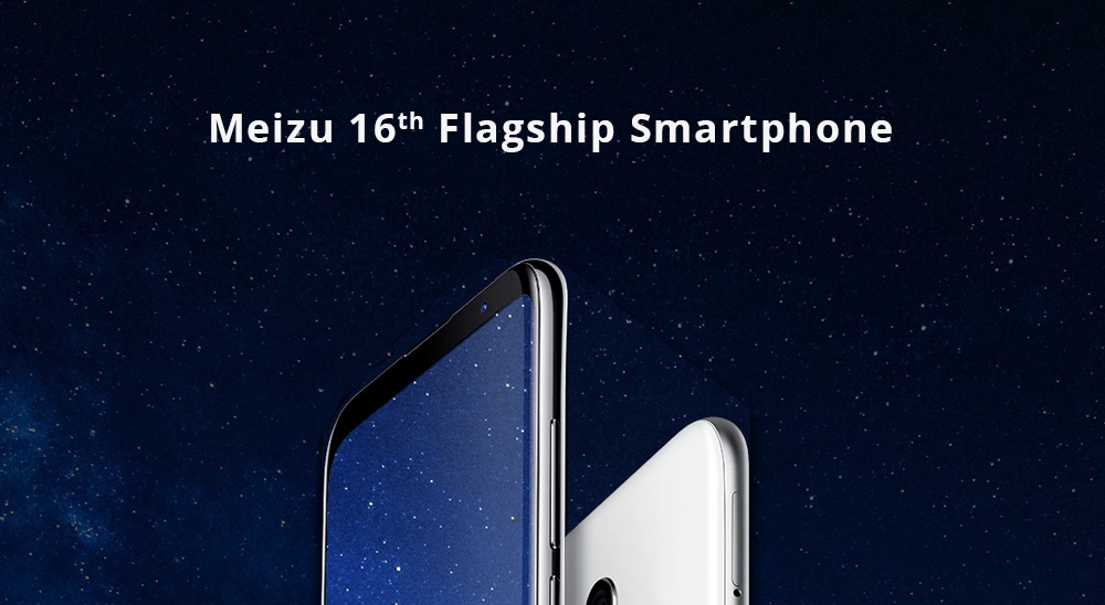 Meizu 16th 6.0 Inch 4G LTE Smartphone Snapdragon 845 6GB 128GB 12.0MP+20.0MP Dual Rear Cameras Flyme 7 Fast Charge In Display Fingerprint - Black