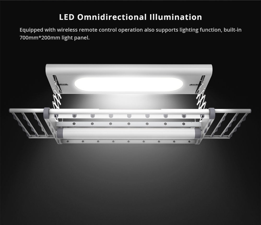 Xiaomi M1 Smart Clothes Dryer 30KG Load Capacity One Button Lift LED Omnidirectional Illumination - White