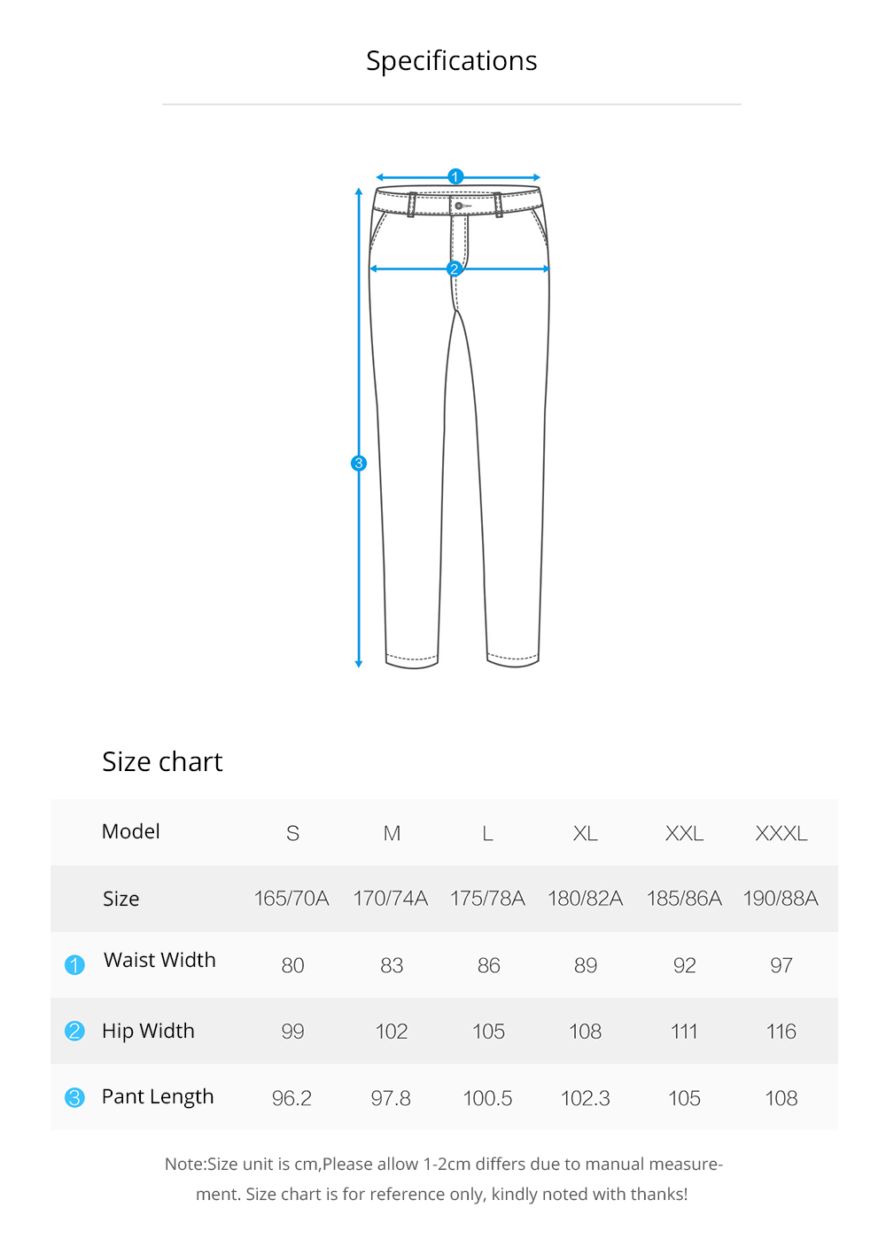 Xiaomi Youpin Classic Casual Comfortable Solid Color Cotton Pants Size 3XL - Khaki
