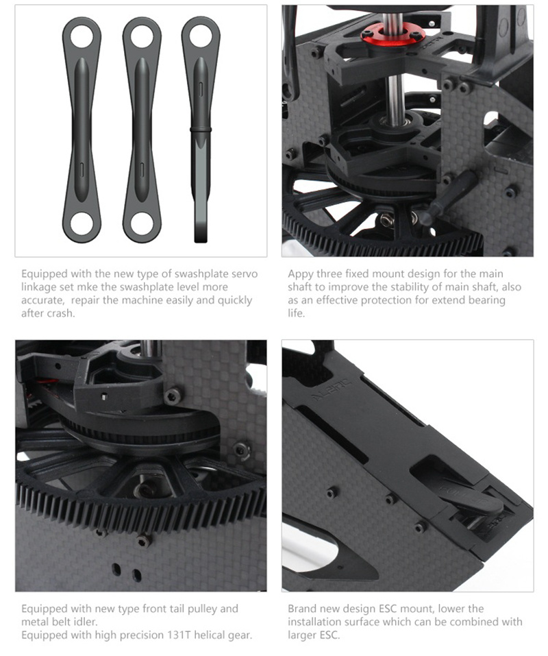 ALZRC Devil X360 FAST FBL 370mm Blade RC Helicopter with 2525 Brushless Motor 50A V4 Brushless ESC - Standard Combo