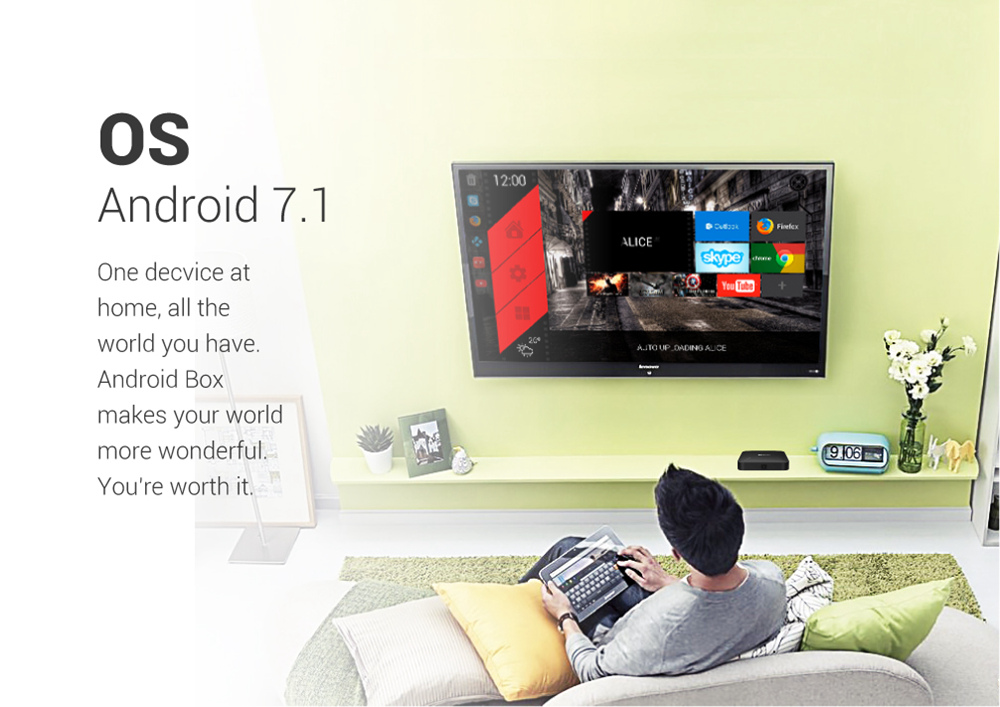 TANIX TX3 MINI L Amlogic S905W Android 7.1 KODI 17.6 4K TV Box 1GB/8GB Support YouTube Netflix WIFI LAN