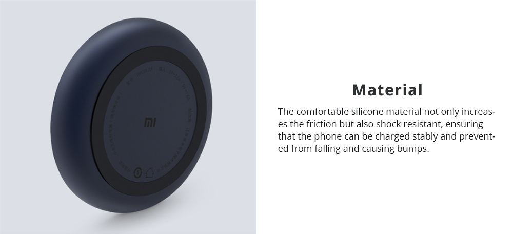 Xiaomi Wireless Charger for Xiaomi Mix 2S/Samsung S9/iphone X/ QI Wireless Charging Smartphones - Black