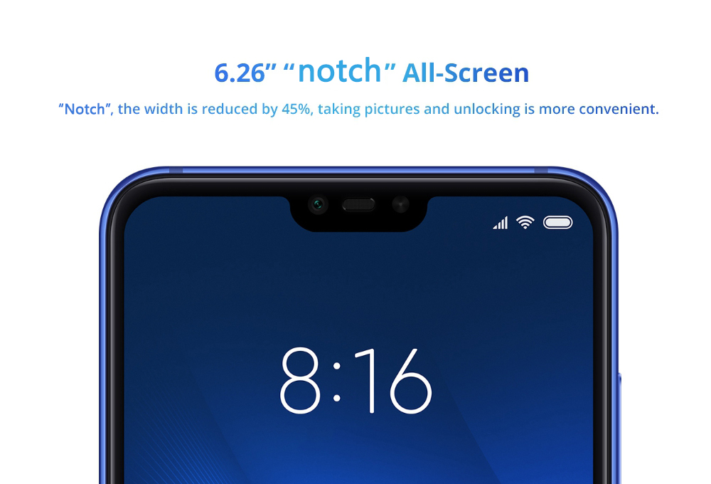 Xiaomi Mi 8 Lite 6.26 Inch 4G LTE Smartphone Snapdragon 660 6GB 128GB 12.0MP+5.0MP Dual Rear Cameras MIUI 9 Touch ID Type-C Fast Charge English and Chinese Version - Deep Space Gray
