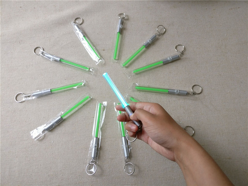 FUMAT LED Mini Flashlight Keychain Fluorescent Bar Torch Portable LED Light - Green