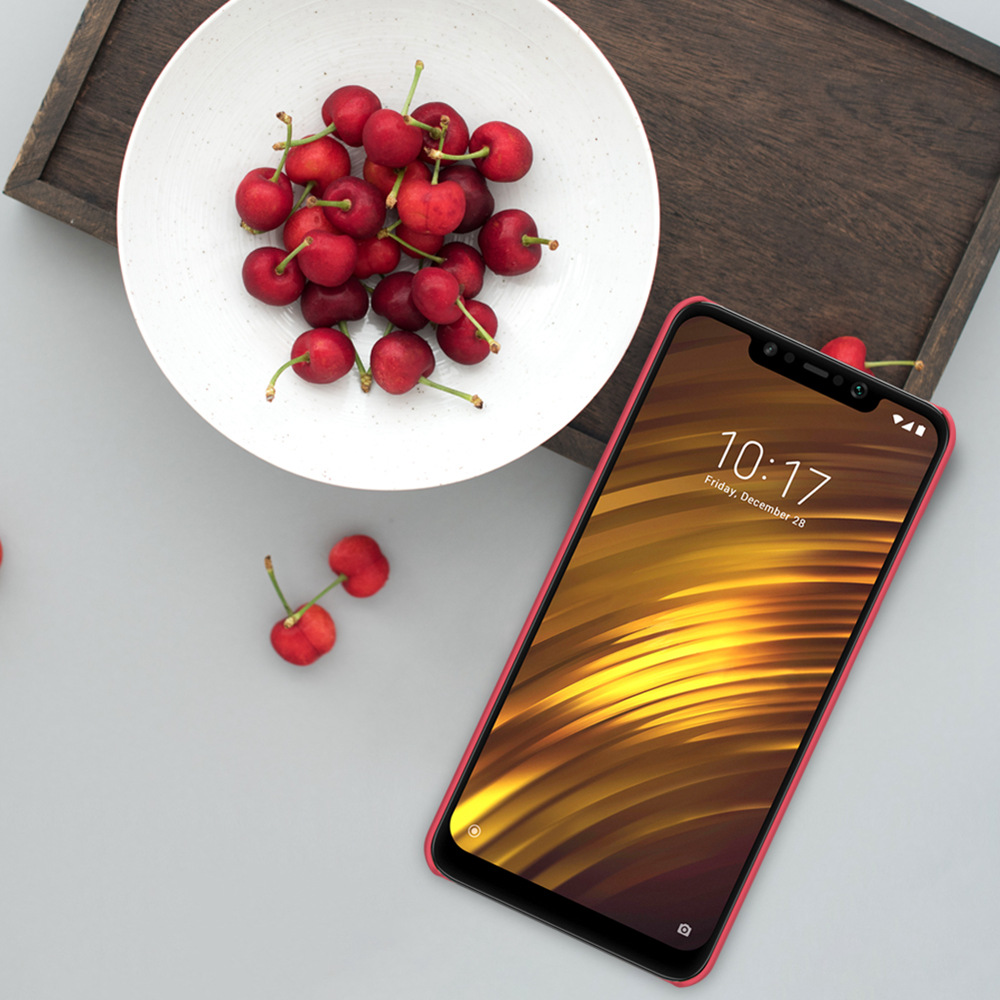 NILLKIN Matte Hard Phone Case for Xiaomi Pocophone F1/Poco F1 Play Protective Back Cover - Black