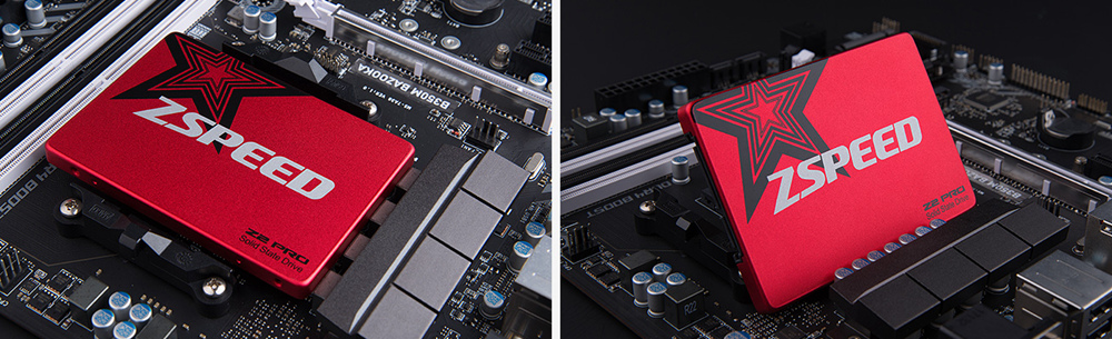 ZSPEED Z2 PRO Professional 960GB SSD 3D NAND SATA III 6Gb/s 2.5 Inch Internal Solid State Drive Sequential Read Speed 500MB/s - Red