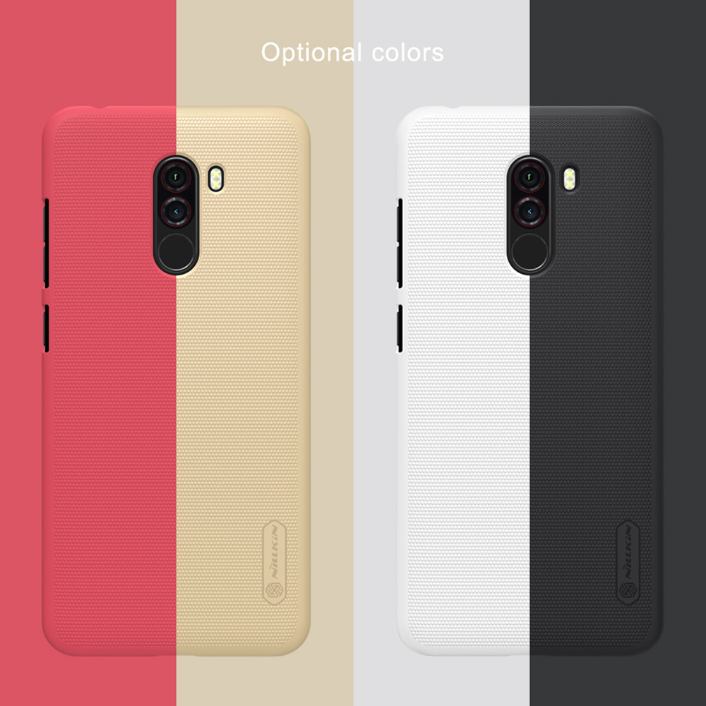 NILLKIN Matte Hard Phone Case for Xiaomi Pocophone F1/Poco F1 Play Protective Back Cover - Black