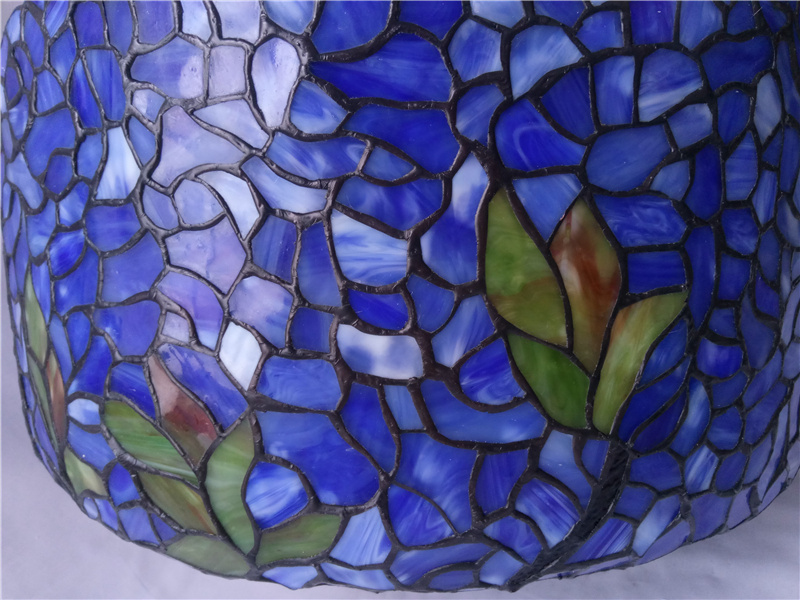 FUMAT TIFFANY Lamp European Classic Stained Glass Bird Resin Table Lamp Luxury Glass Desk Lamp for Living Room Bedroom -