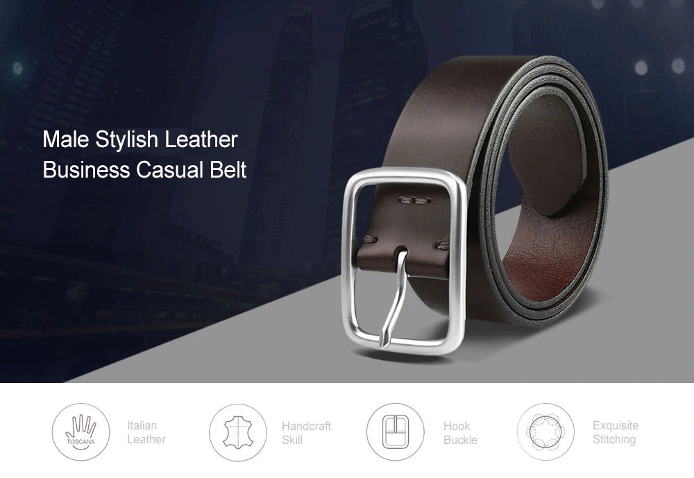 Xiaomi Youpin Men Stylish High-quality Leather Business Casual Belt Size XL - Brown