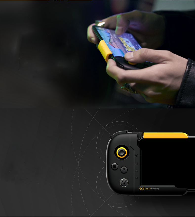 Flydigi WASP physical connection CapAir Mapping One-hand game controller for iphone6~8Plus support Pubg Mobile Legends