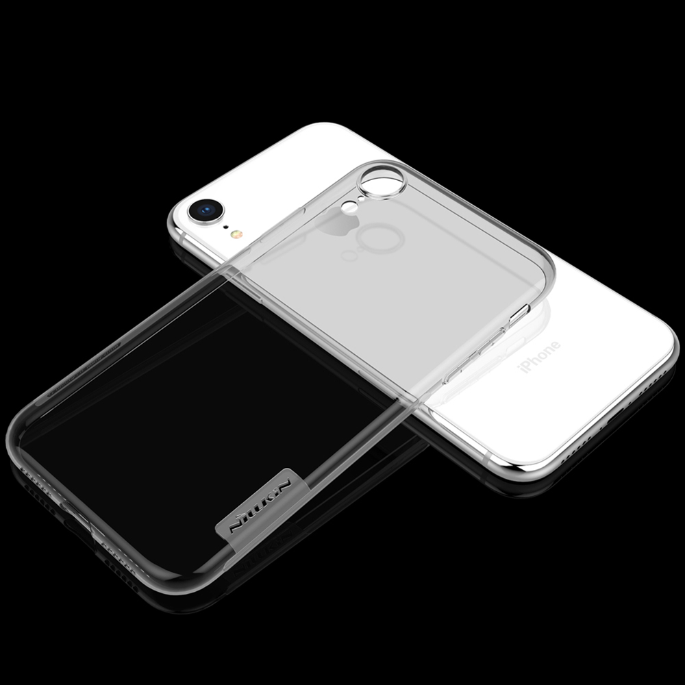 Nillkin Transparent Soft Phone Case Protective for iPhone XR 6.1 Inch TPU Back Cover - Grey